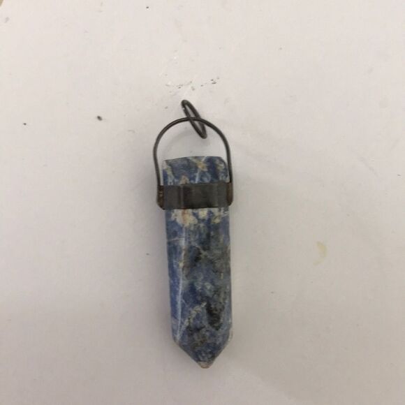 Lapis Lazuli Dagger Pendant .6” - Picture 1 of 3